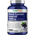 NusaPure Black Currant Seed Oil 1605mg bottle front view