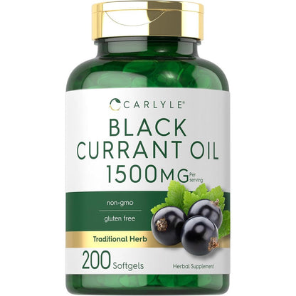 Carlyle Black Currant Oil 1500mg bottle front view
