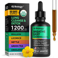 IQ Biology Mullein Drops front view packaging and dropper bottle