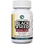 Amazing Herbs whole spectrum black seed capsules front view bottle packaging