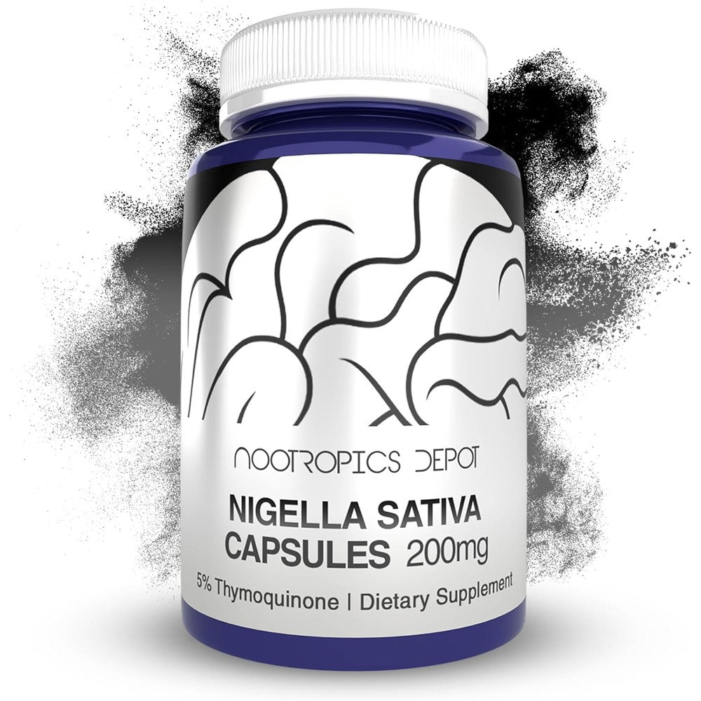 Nootropics Depot Nigella Sativa Extract front view bottle container