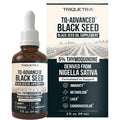 Triquetra Health TQ-Advanced black seed oil liquid front view bottle