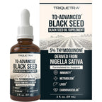 Triquetra Health TQ-Advanced black seed oil liquid front view bottle