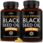 New Age black seed oil softgels front view bottle