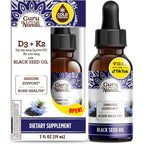 GuruNanda cold pressed black seed oil front view packaging