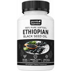 Purely Nutrient Ethiopian black seed oil bottle front view supplement container