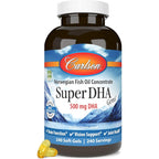 Carlson Super DHA Gems fish oil bottle front view packaging