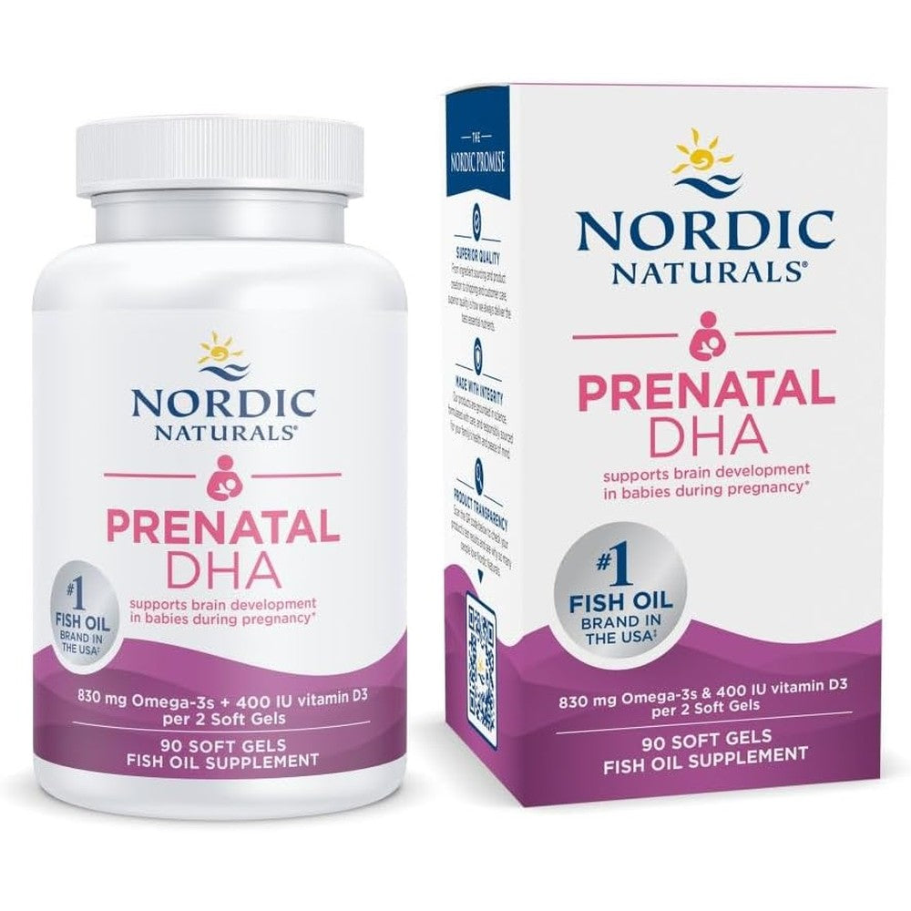 Nordic Naturals Prenatal DHA supplement front view bottle