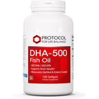 Protocol For Life Balance DHA 500mg Fish Oil front view bottle