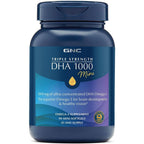 Gnc Triple Strength Dha 1000 Mini front view bottle supplement