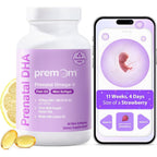 Premom Prenatal Triglyceride Omega 3 Fish Oil bottle front view for maternal health support.