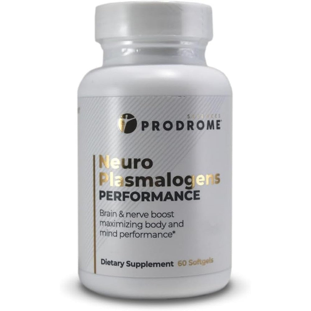 Prodrome Neuro Performance Plasmalogens 60 softgels bottle front view showcasing premium brain health supplement