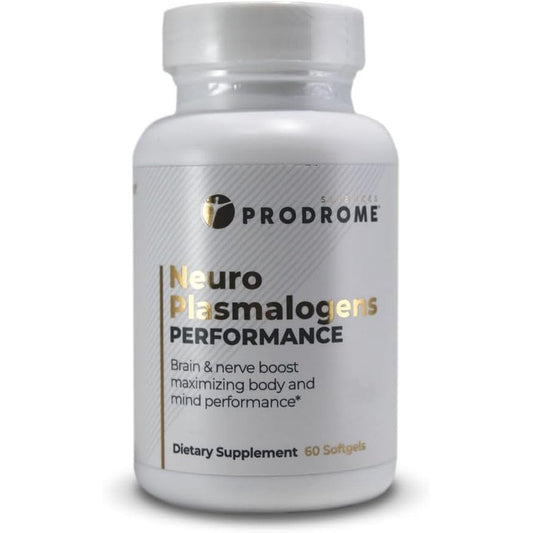Prodrome Neuro Performance Plasmalogens 60 softgels bottle front view showcasing premium brain health supplement