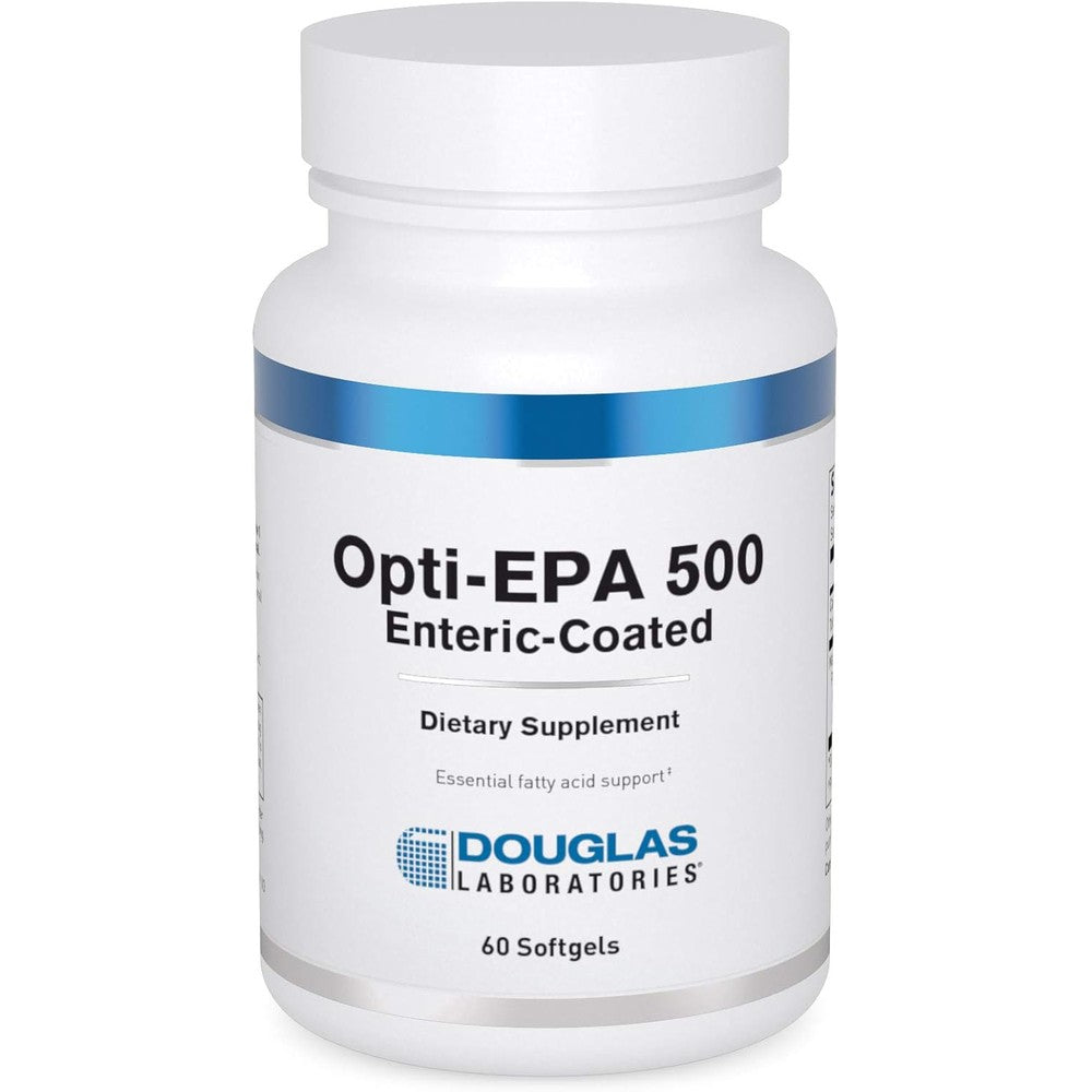 Douglas Laboratories Opti EPA 500 fish oil supplement bottle front view