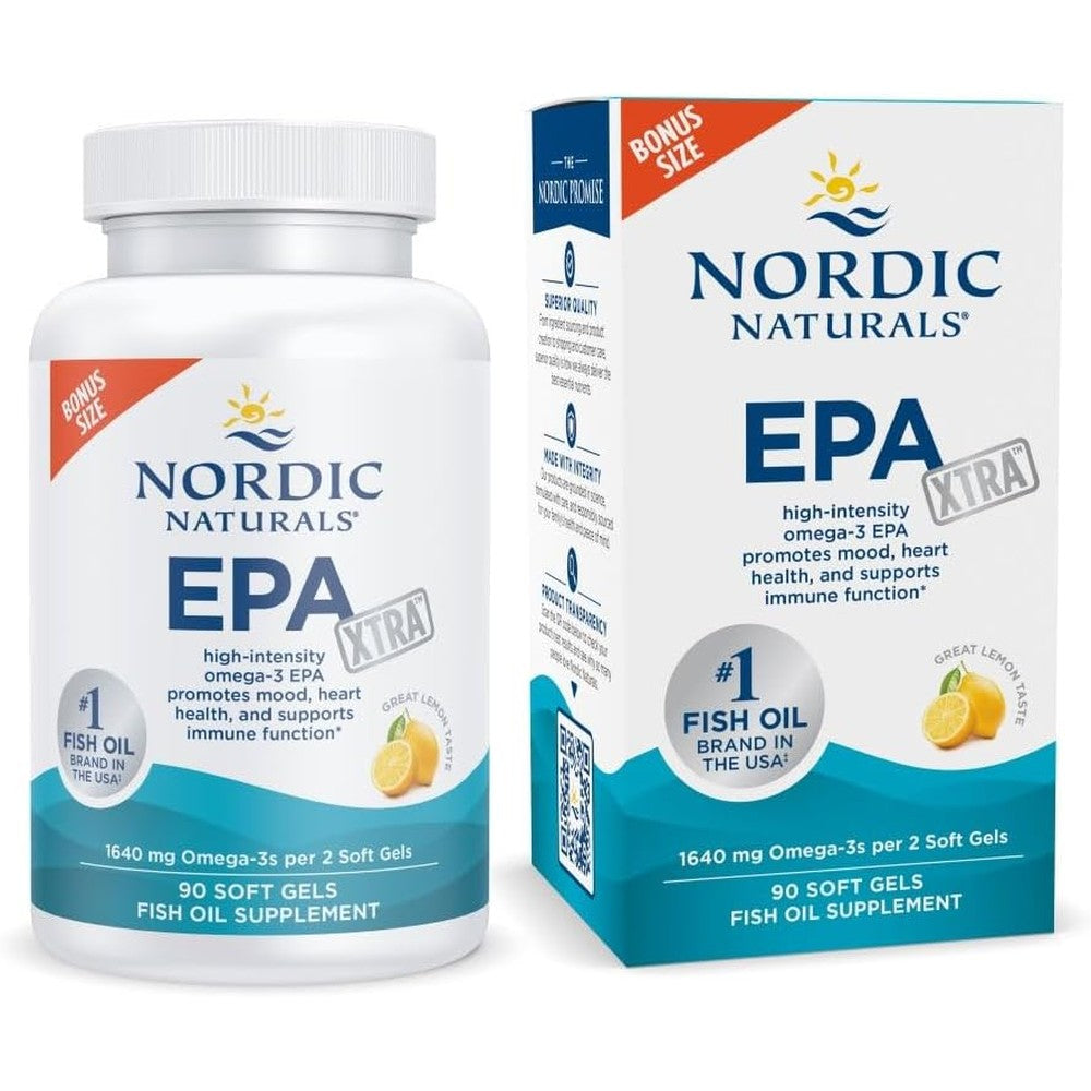Nordic Naturals EPA Xtra Omega 3 fish oil bottle front view