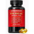 Cannabiology omega 3 oil 60 softgels front view dietary supplement bottle