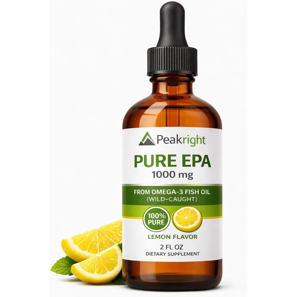 Peakright Pure EPA 1000 mg Omega-3 Liquid Drops front view bottle