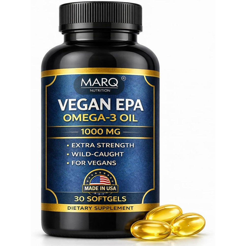 The Vitamin Company Marq Nutrition Vegan EPA 1000mg Omega 3 front view bottle