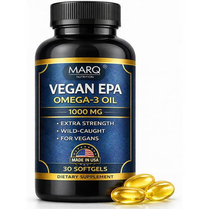The Vitamin Company Marq Nutrition Vegan EPA 1000mg Omega 3 front view bottle