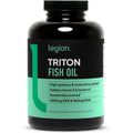 Legion Triton triple strength omega 3 fish oil supplement front view bottle