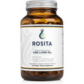 Rosita Real Foods Extra Virgin Cod Liver Oil front view bottle supplement