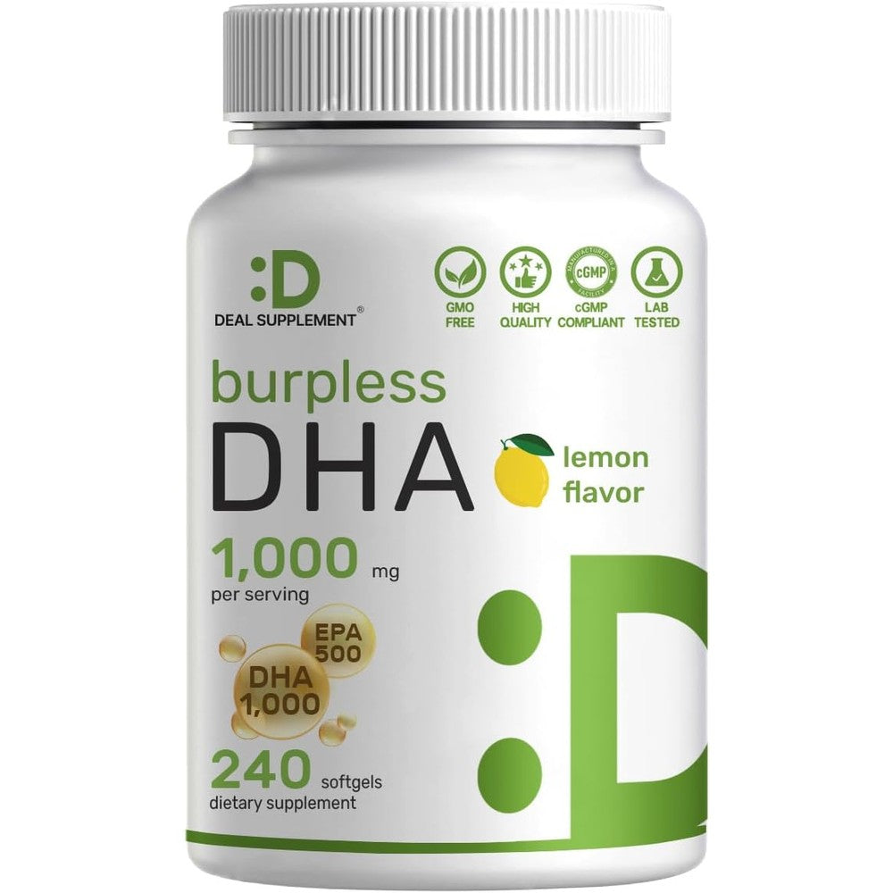 Deal Supplement Extra Strength Omega 3 Fish Oil bottle front view