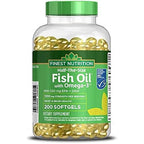 Finest Nutrition Half Size Fish Oil front view bottle
