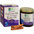 Green Pasture fermented cod liver oil cinnamon gel bottle front view