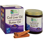 Green Pasture fermented cod liver oil cinnamon gel bottle front view