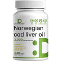 Deal Supplement Wild Caught Cod Liver Oil bottle front view