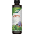 Nature's Way Organic Flax Oil front view package bottle