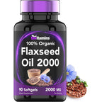 TNVitamins organic flaxseed oil front view bottle packaging
