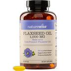 NatureWise flaxseed oil 1000mg bottle front view