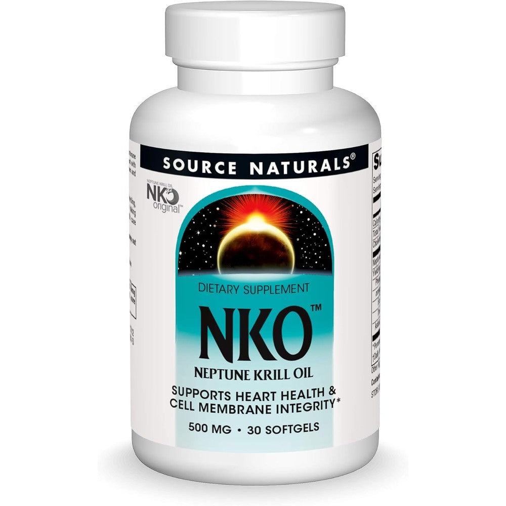 Source Naturals NKO Neptune Krill Oil bottle front view supplement