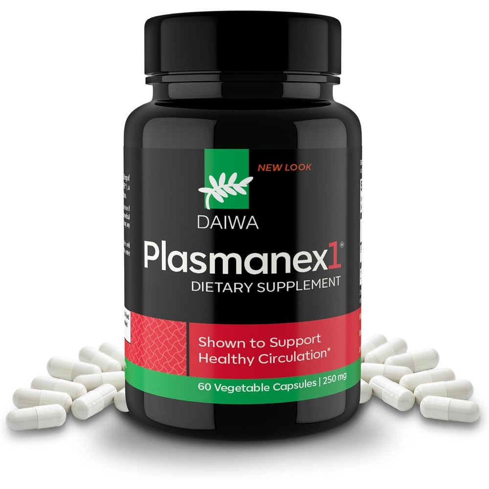 Daiwa Health Plasmanex 1 Blood and Vein Circulation Supplement front bottle view