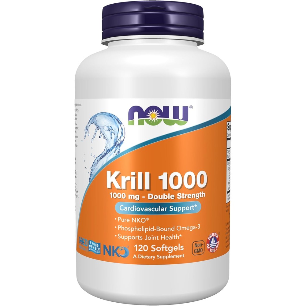 Now Foods Neptune Krill Oil 1000 Milligrams front view bottle packaging