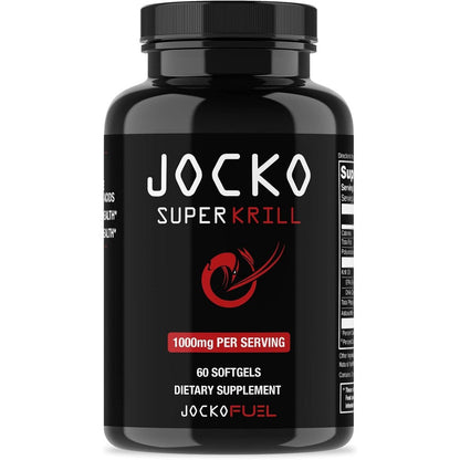 Jocko Fuel Antarctic Krill Oil 1000mg bottle front view joint supplement