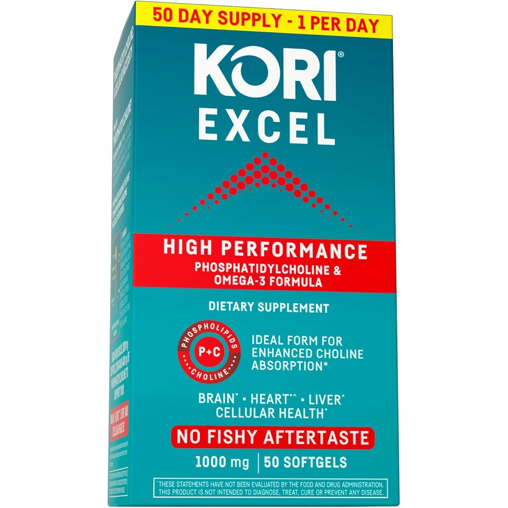 Kori Krill Excel 1000 Milligrams bottle front view authentic dietary supplement