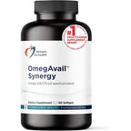 Designs for Health OmegAvail Synergy front view bottle showing omega complex benefits