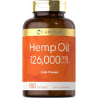 Carlyle hemp oil capsules front view bottle packaging