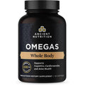 Ancient Nutrition Omegas Whole Body front view supplement bottle