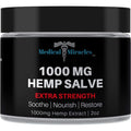 Medical Miracles hemp extra strength healing salve front view jar