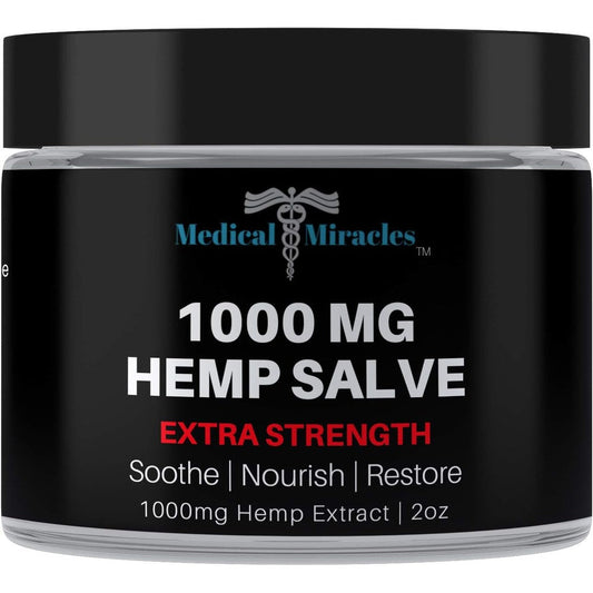 Medical Miracles Hemp 1000mg Extra Strength Healing Salve front view