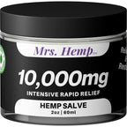 Mrs. Hemp extra strength hemp salve jar front view product package
