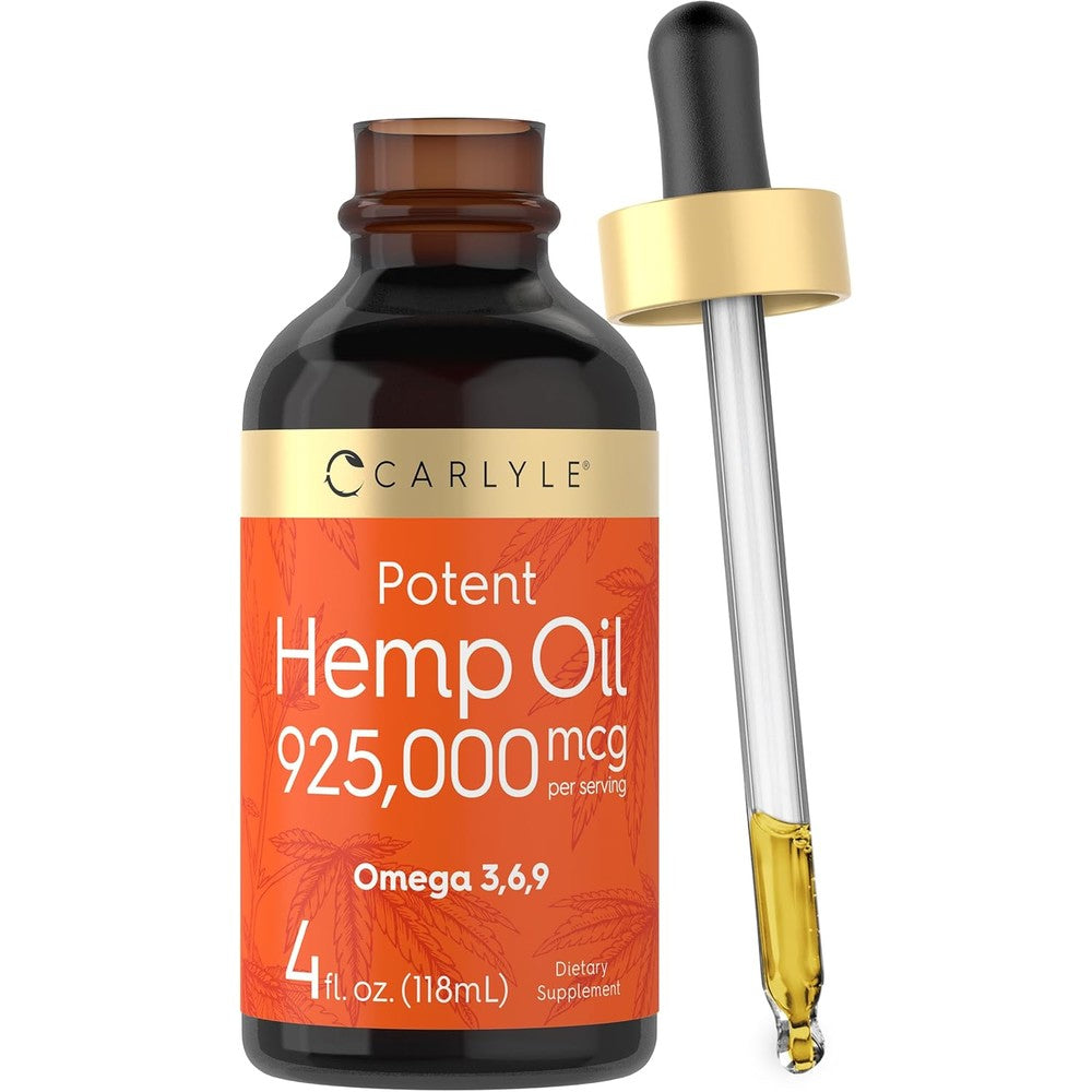 Carlyle Hemp Seed Oil 4 fluid ounce bottle front view