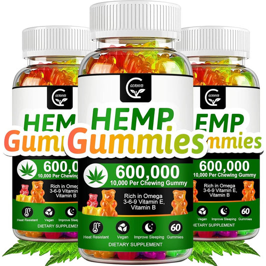 Gornvb Hemp Gummies 600000mg front packaging view
