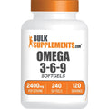 BulkSupplements Omega 3 6 9 softgels bottle front view