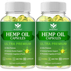 Wogorgt hemp oil capsules front view bottle packaging