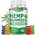 Nutravita natural hemp oil gummies front bottle view