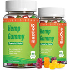 Eazgoo natural hemp gummies front view packaging
